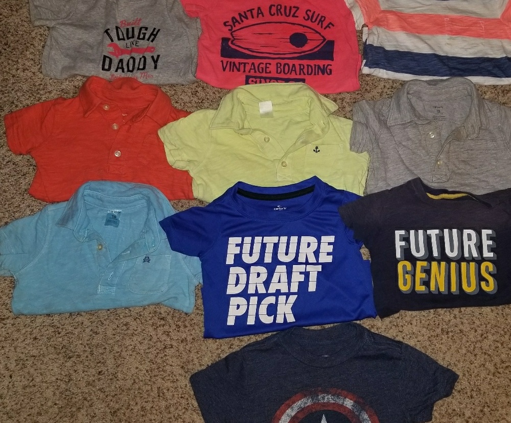 Carter's Polos and T-Shirts- 18 mo Boy